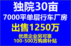 G2033 南京經濟圈城市圈 和縣獨門獨院單層廠房出售 7000平方 帶行車 只要1250萬