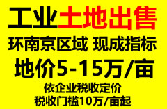 環南京區域工業用地出售 土地出售 20畝起出售 買到就是賺到 二手工業用地市場價50萬起